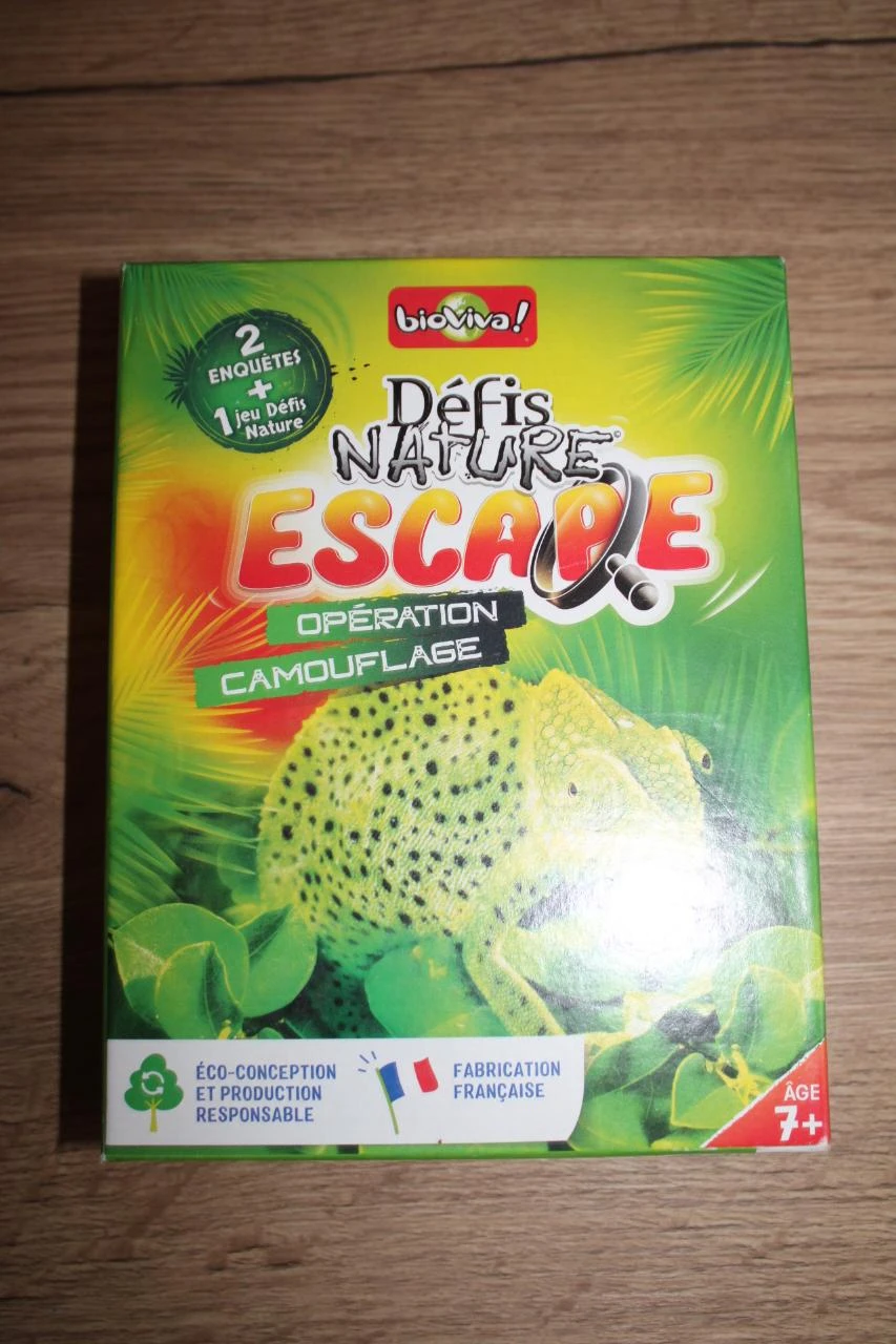 Défis nature escapade Opération camouflage bioviva 7ans et +